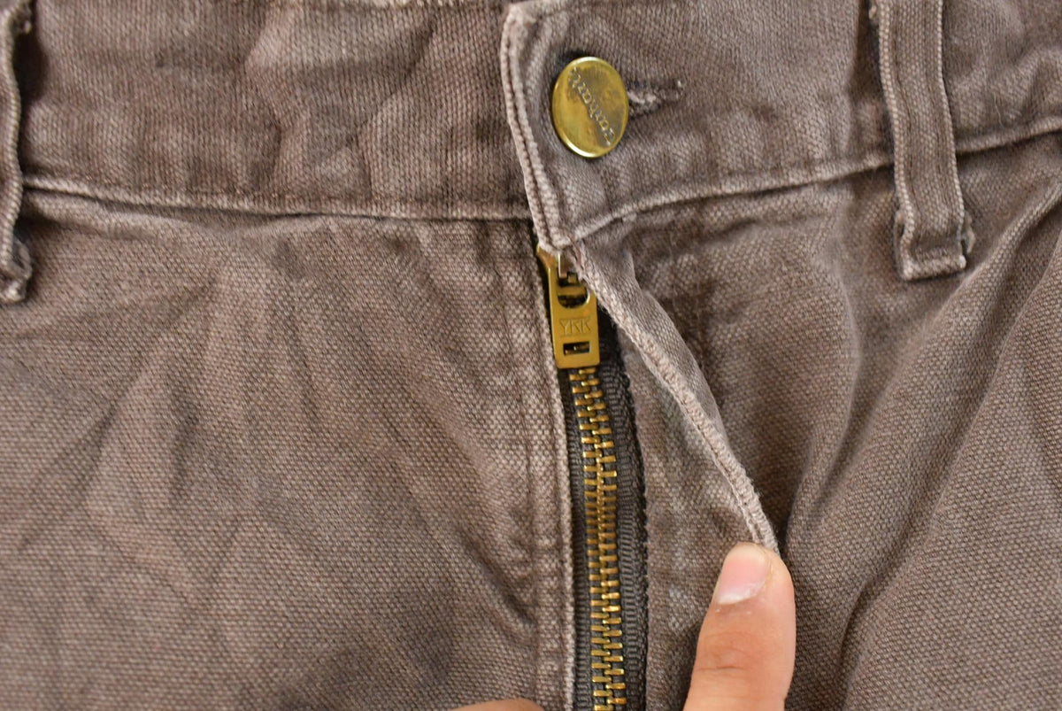 Vintage 2000s Thrashed Carhartt Double Knee Work Pants Men's 33 x 30 from propervintagecanada