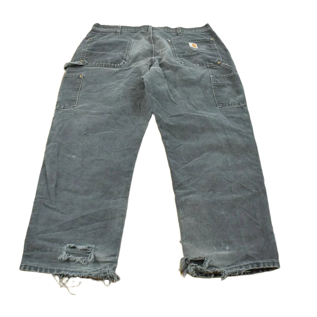 Vintage 2000s Thrashed Carhartt Double Knee Work Pants Men's 36 x 29 from propervintagecanada