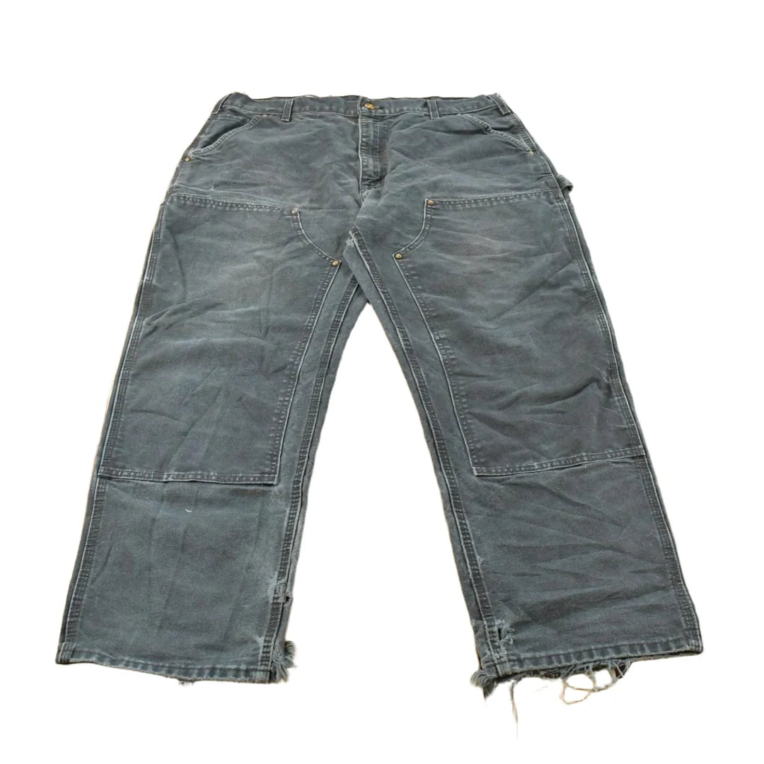 Vintage 2000s Thrashed Carhartt Double Knee Work Pants Men's 36 x 29 from propervintagecanada