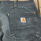 Vintage 2000s Thrashed Carhartt Double Knee Work Pants Men's 36 x 29 from propervintagecanada