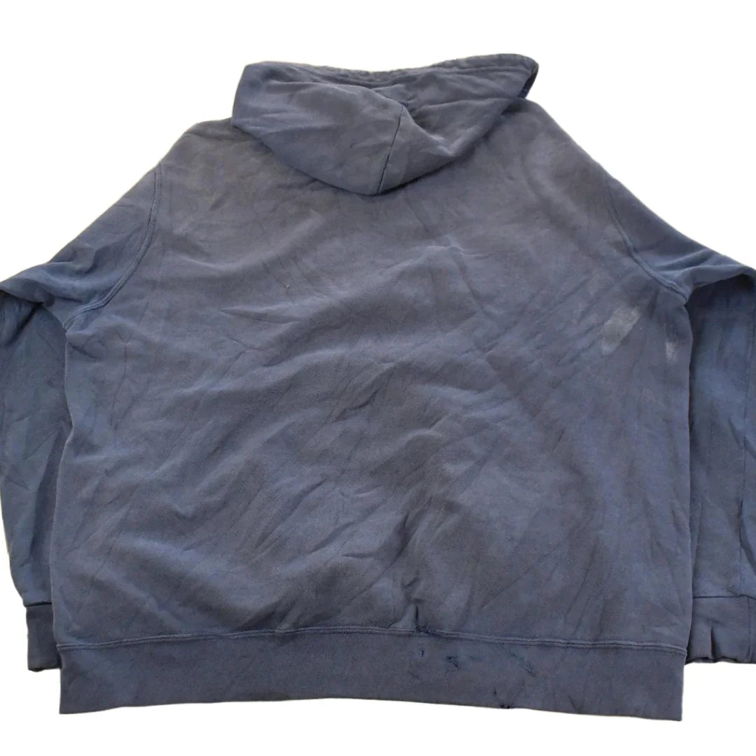 Vintage 2000s Thrashed Nike Embroidered Mini Middle Swoosh Hoodie Men's L from propervintagecanada