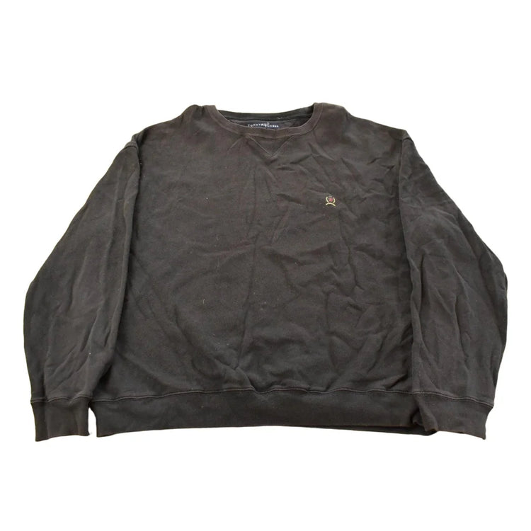 Vintage 2000s Tommy Hilfiger Distressed Crewneck Sweatshirt Men's XL from propervintagecanada