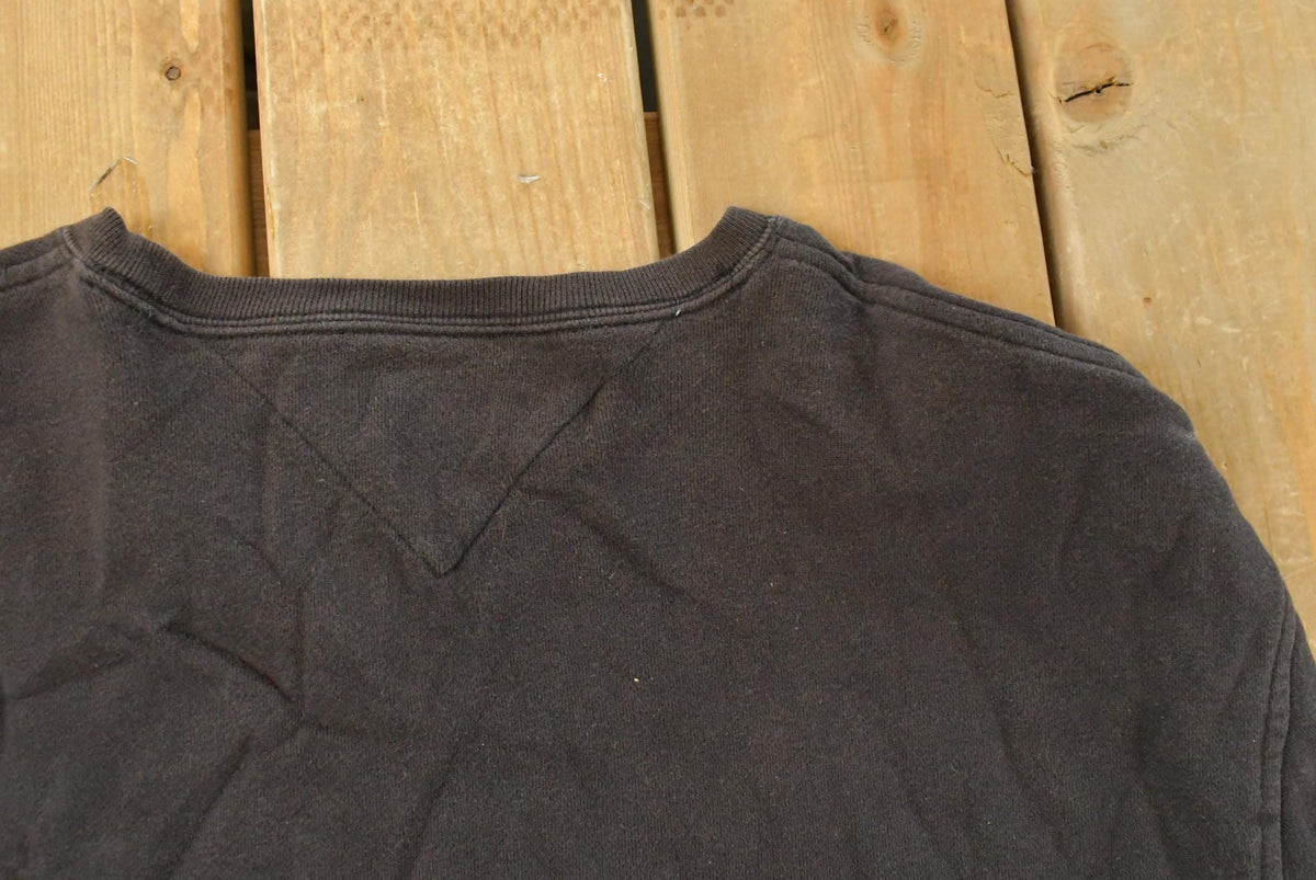 Vintage 2000s Tommy Hilfiger Distressed Crewneck Sweatshirt Men's XL from propervintagecanada