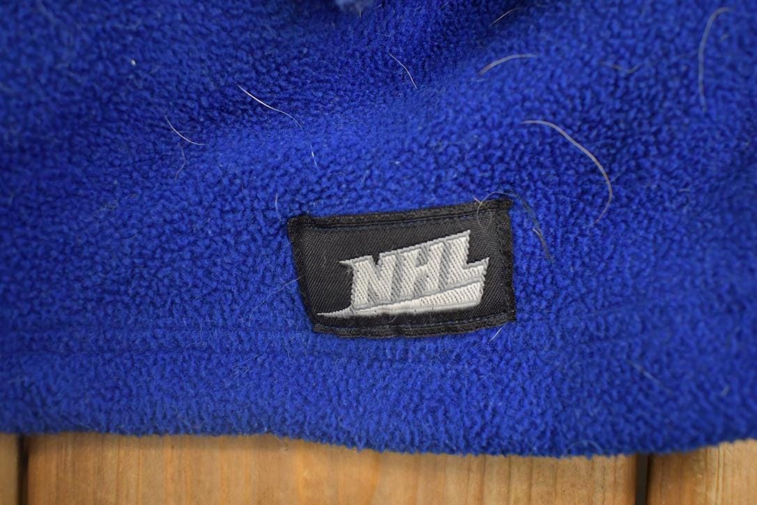 Vintage 2000s Toronto Maple Leafs Quarter Zip Fleece Sweatshirt Men's L from propervintagecanada