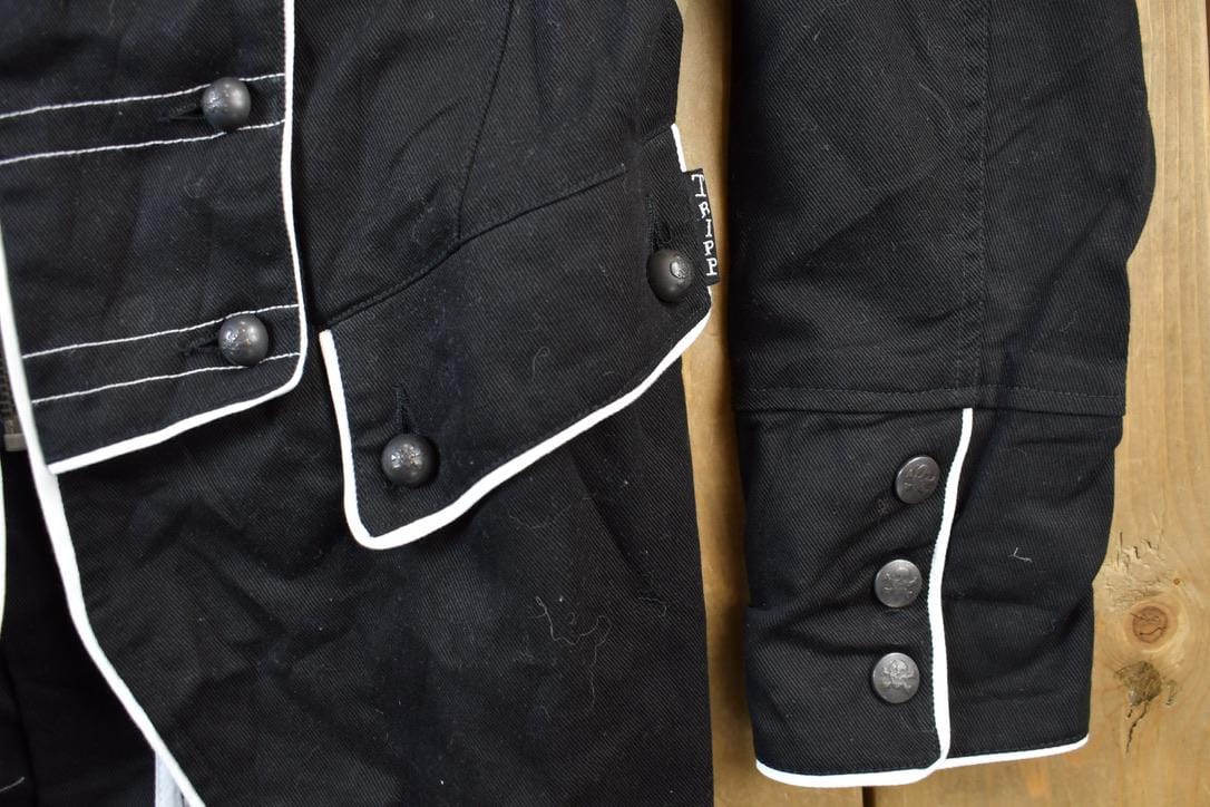 Vintage 2000s Tripp NYC Gothic Admiral Style Zipper Jacket Men's Medium from propervintagecanada