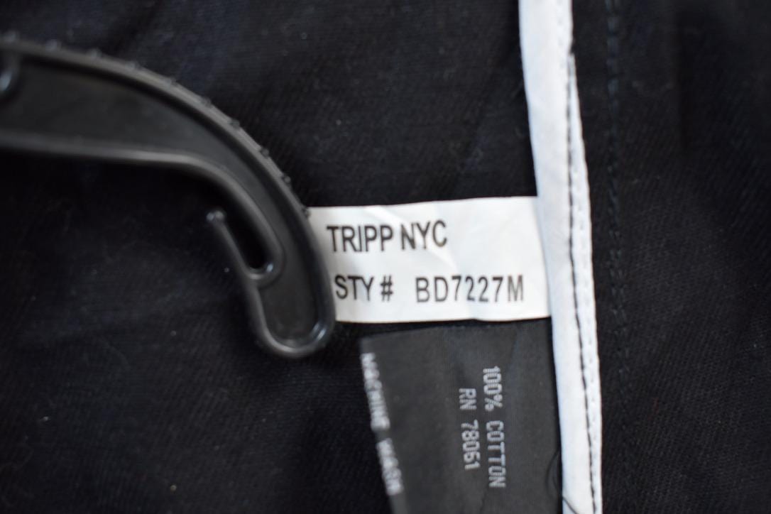 Vintage 2000s Tripp NYC Gothic Admiral Style Zipper Jacket Men's Medium from propervintagecanada
