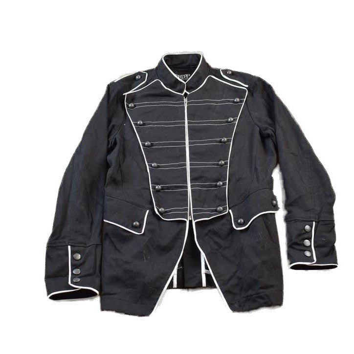 Vintage 2000s Tripp NYC Gothic Admiral Style Zipper Jacket Men's Medium from propervintagecanada
