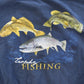 Vintage 2000s Trophey Fishing Theme Crewneck Sweatshirt Men's 2XL from propervintagecanada