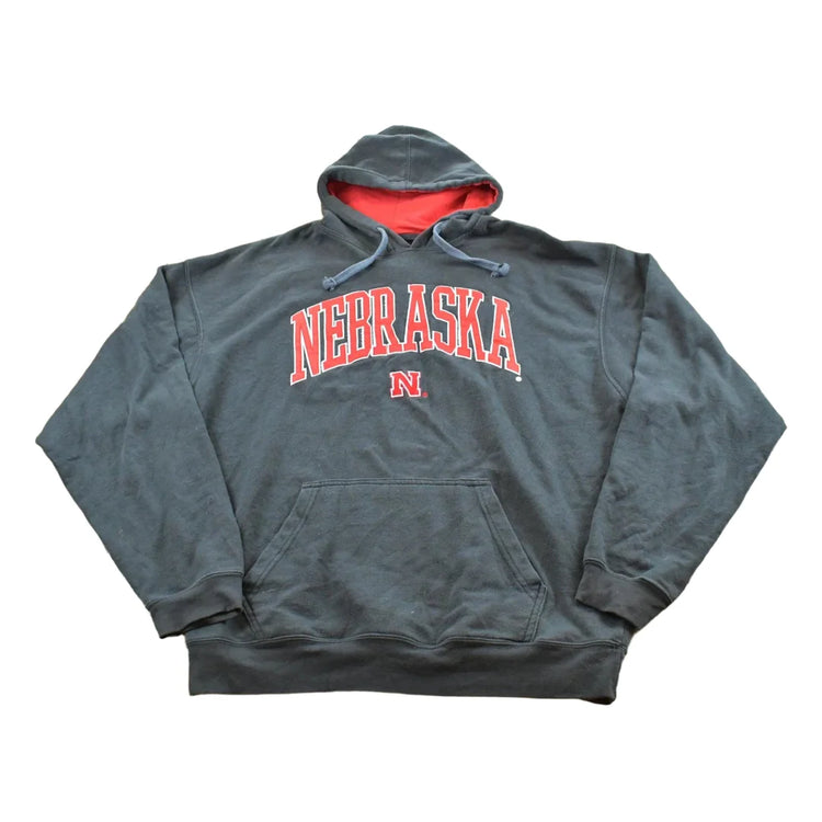 Vintage 2000s University of Nebraska Cornhuskers Collegiate Hoodie Sweatshirt Men's XL from propervintagecanada