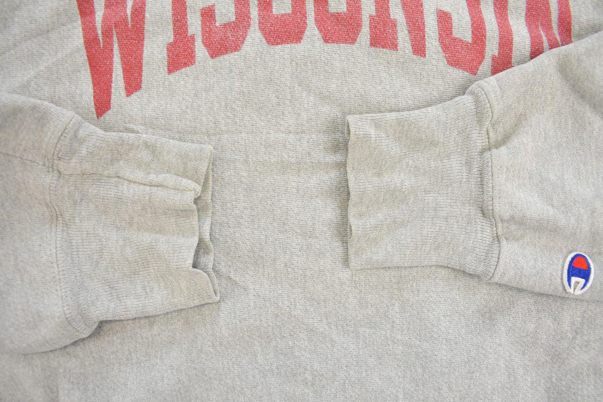Vintage 2000s University Of Wisconsin Champion Reverse Weave Collegiate Crewneck Sweatshirt Men's XL / Streetwear / College Sweater / NCAA from propervintagecanada