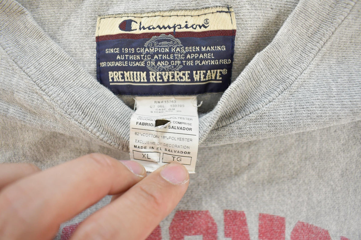 Vintage 2000s University Of Wisconsin Champion Reverse Weave Collegiate Crewneck Sweatshirt Men's XL / Streetwear / College Sweater / NCAA from propervintagecanada
