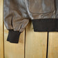 Vintage 2000s US Wings A.C. Contract Leather Flight Jacket Men's Small from propervintagecanada
