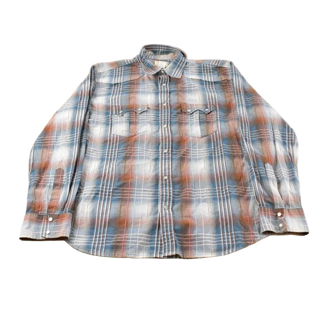Vintage 2000s Wrangler Cowboy Cut Western Pearl Snap Shirt Men's XL from propervintagecanada