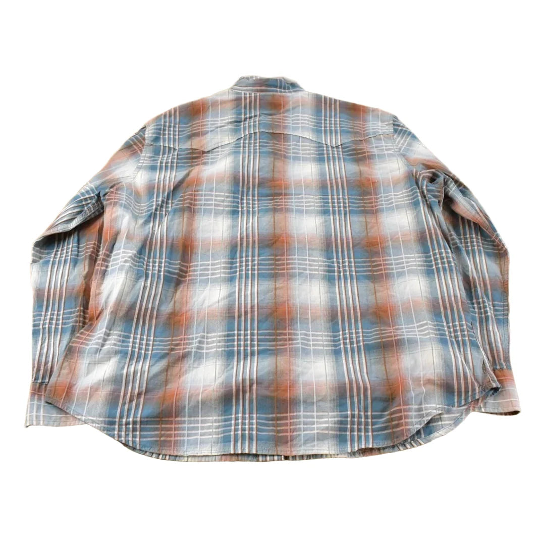 Vintage 2000s Wrangler Cowboy Cut Western Pearl Snap Shirt Men's XL from propervintagecanada