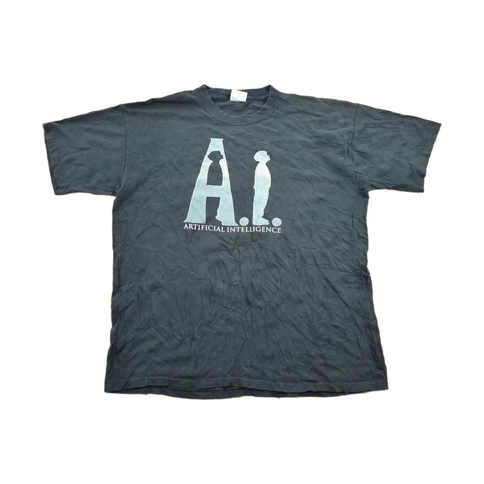 Vintage 2001 A.I Artificial intelligence Movie Promo T-shirt Men's XL from propervintagecanada