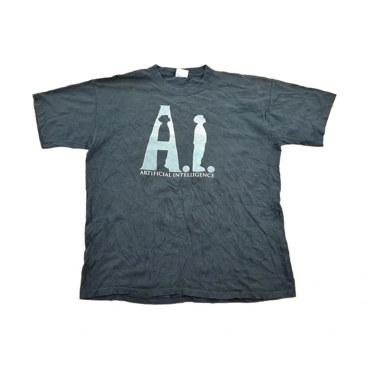 Vintage 2001 A.I Artificial intelligence Movie Promo T-shirt Men's XL from propervintagecanada