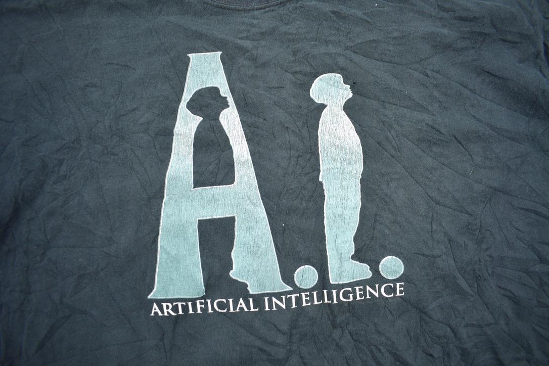 Vintage 2001 A.I Artificial intelligence Movie Promo T-shirt Men's XL from propervintagecanada