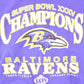Vintage 2001 Baltimore Ravens Superbowl Champions NFL Crewneck Sweatshirt Mens XL from propervintagecanada