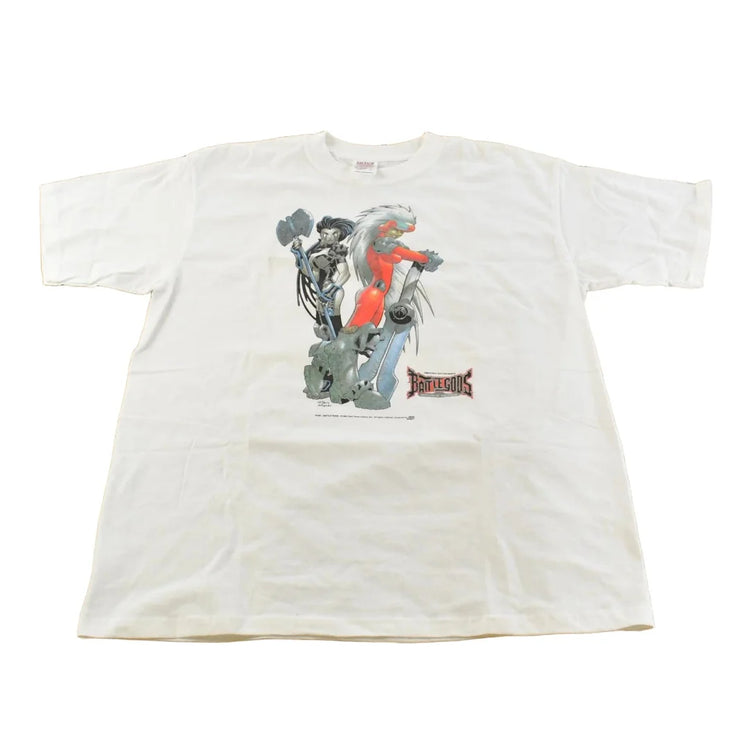 Vintage 2001 Battle Gods Comic Book Graphic T-Shirt Men's L from propervintagecanada