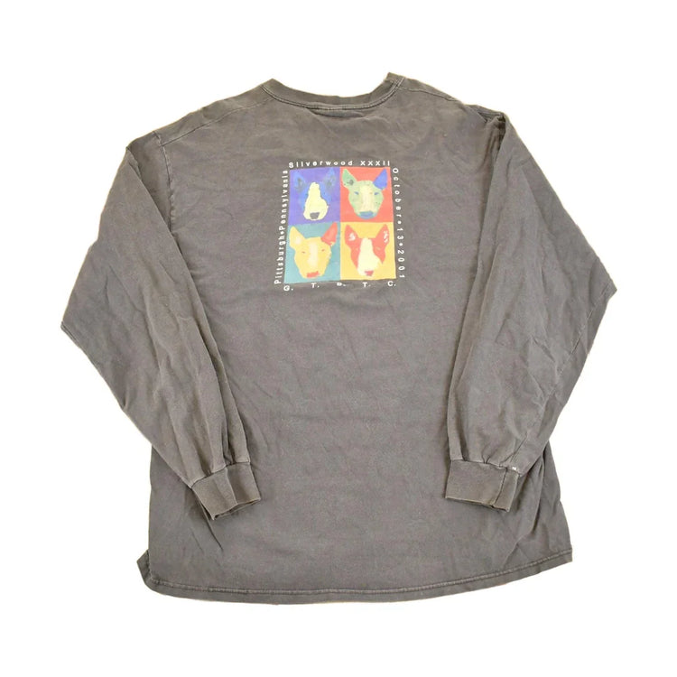 Vintage 2001 Bull Terrier Pittsburgh Long Sleeve T-Shirt, Men's M from propervintagecanada