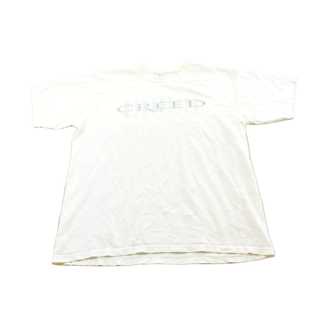 Vintage 2001 Creed Weathered Tour Rock Band T-Shirt Men's L from propervintagecanada