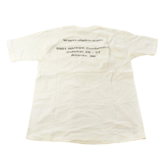 Vintage 2001 Delta Airlines Atalanta Georgia Graphic T-Shirt Men's L from propervintagecanada