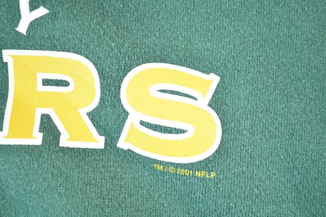 Vintage 2001 Green Bay Packers NFL Hoodie Sweatshirt Mens L