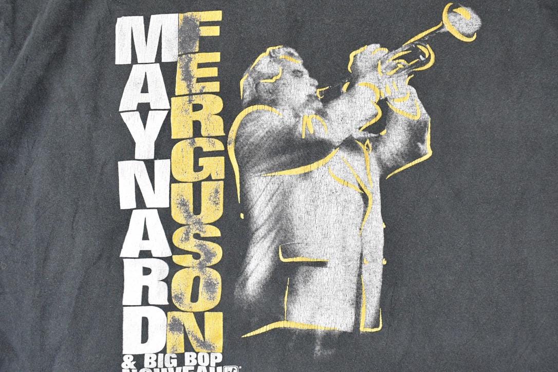 Vintage 2001 Maynard Ferguson World Tour Souvenir Band T-Shirt Men's L / Destination Shirt / 2000s Single Stitch Graphic Tee / Made in USA from propervintagecanada