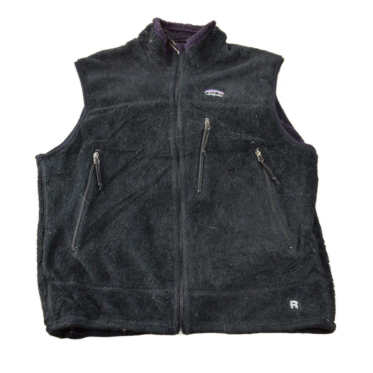 Vintage 2001 Patagonia Black Fleece Vest made In USA Men's Large from propervintagecanada
