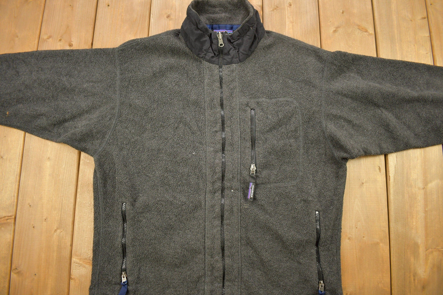Vintage 2001 Patagonia Synchilla Full Zip Fleece Sweater Men's Large from propervintagecanada