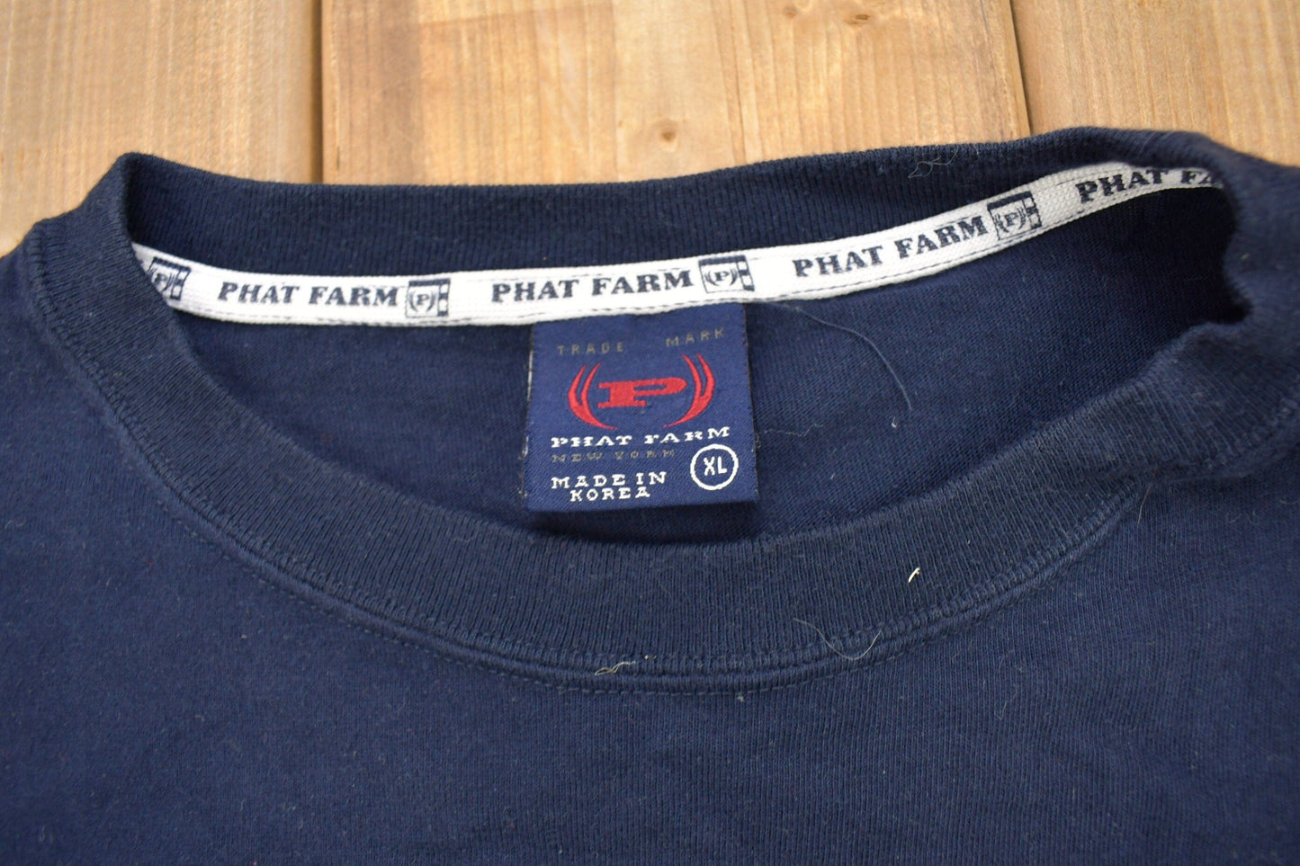Vintage 2001 Phat Farm Applique Graphic T Shirt Men's XL from propervintagecanada