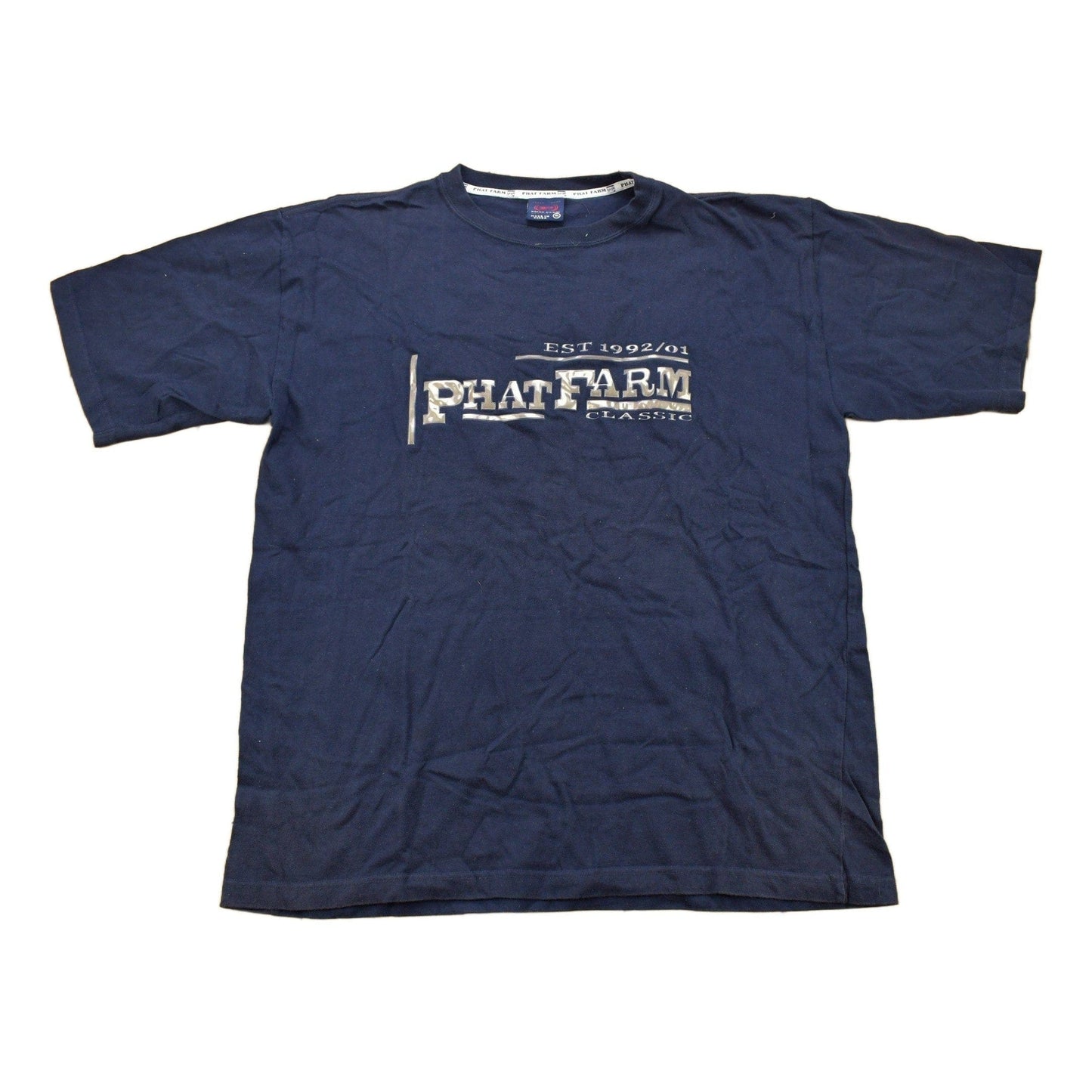 Vintage 2001 Phat Farm Applique Graphic T Shirt Men's XL from propervintagecanada