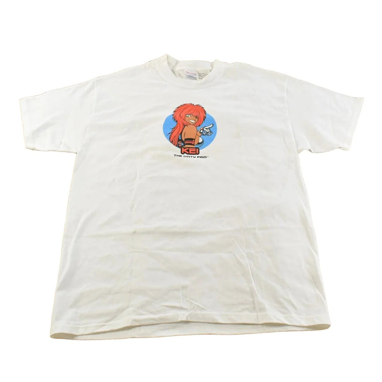 Vintage 2001 The Dirty Pair Kei Anime Comic Graphic T-Shirt Men's L from propervintagecanada