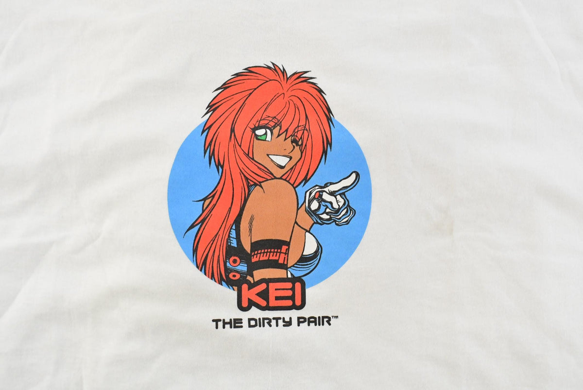 Vintage 2001 The Dirty Pair Kei Anime Comic Graphic T-Shirt Men's L from propervintagecanada