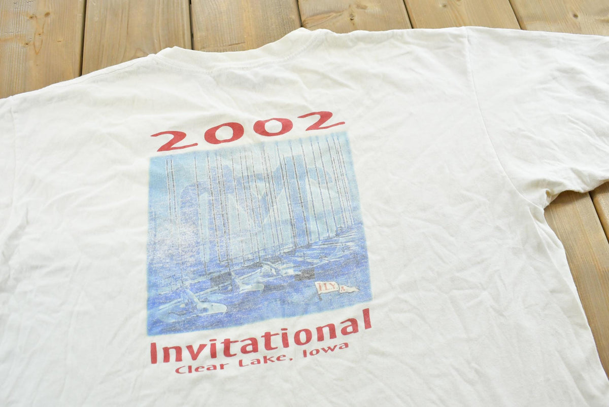 Vintage 2002 Clear Lake Invitational Sailing Souvenir T-Shirt Mens XL from propervintagecanada