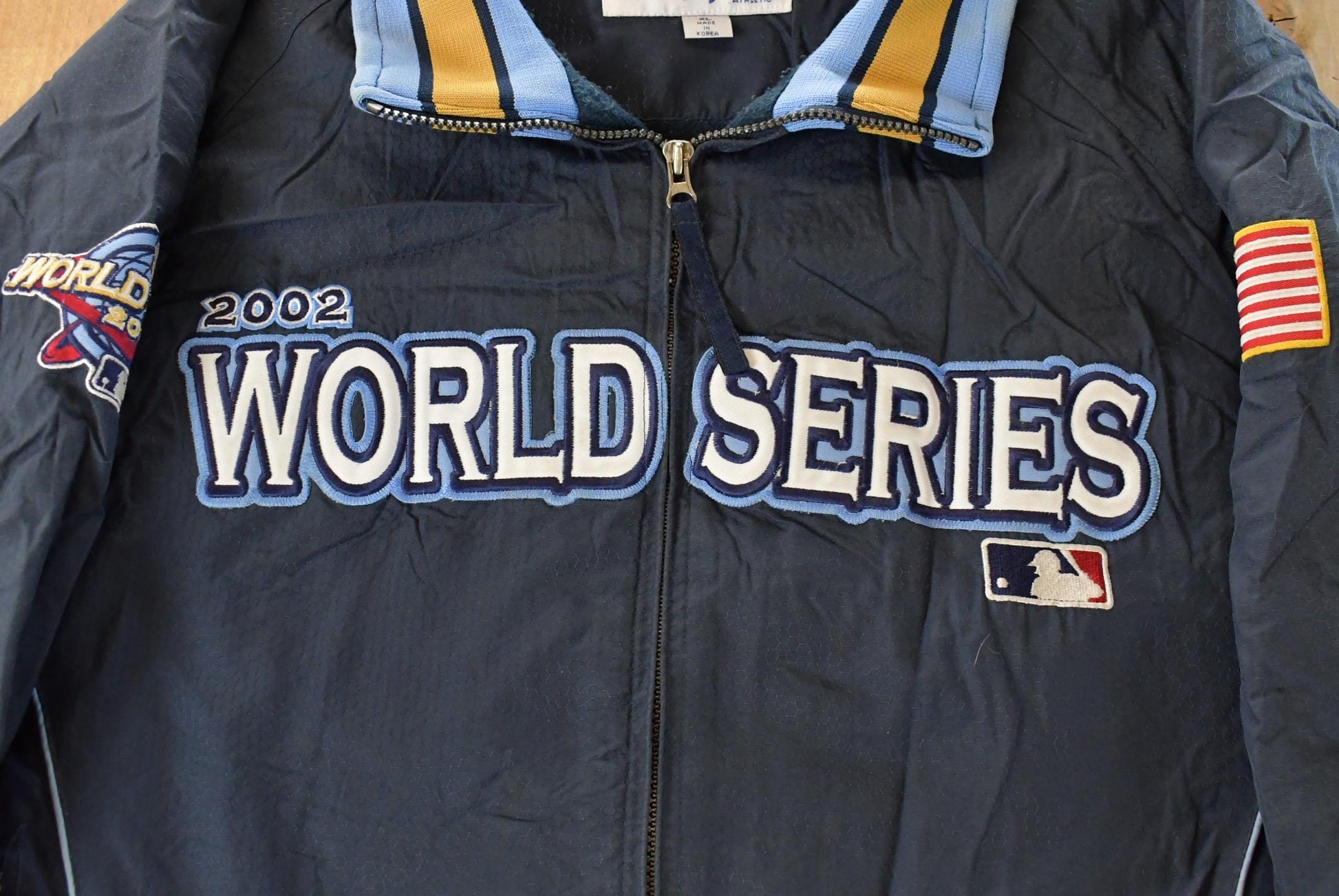 Vintage 2002 MLB World Series Majestic Jacket Men's XL / Baseball Jacket / Y2K Sportswear / Angels Vs Giants from propervintagecanada