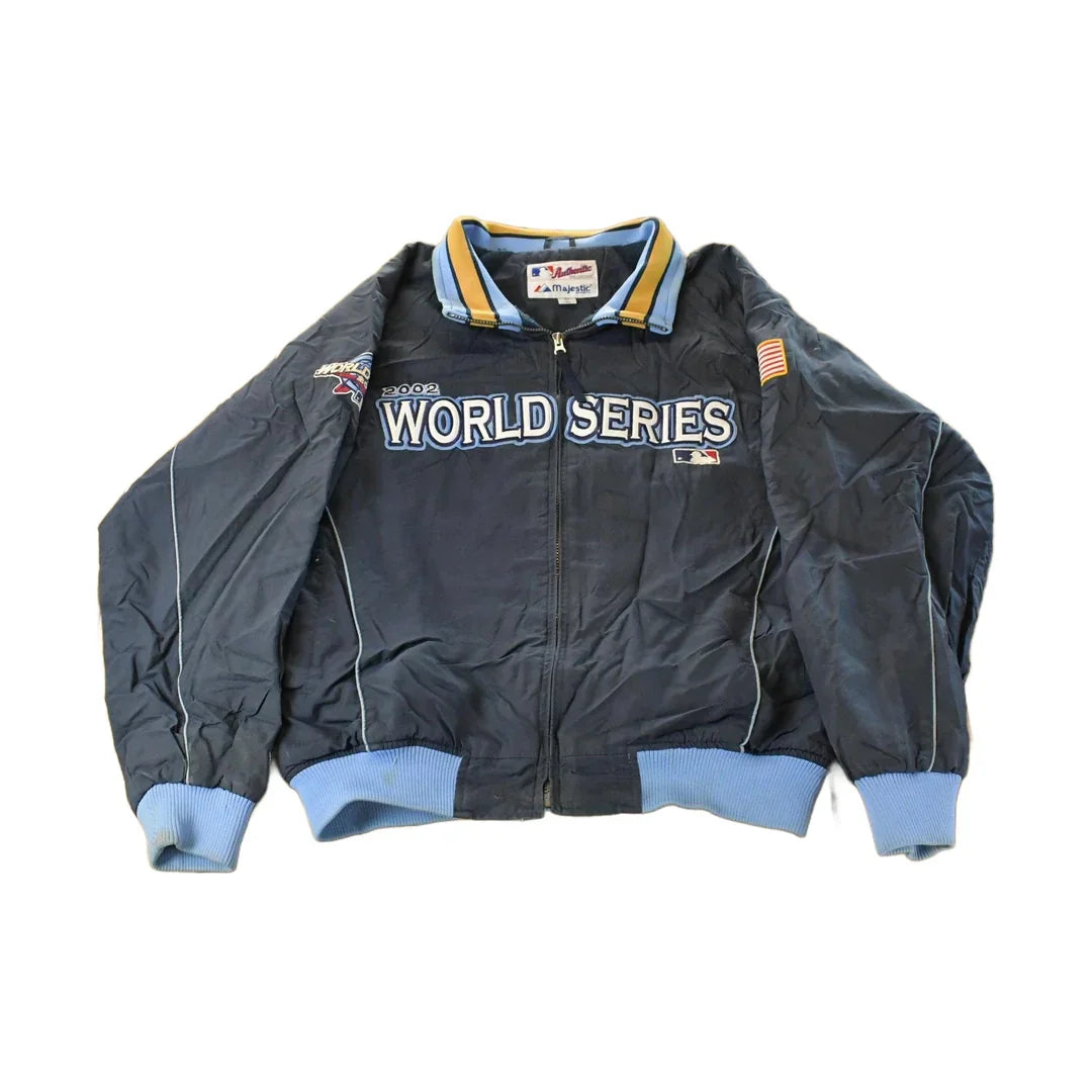 Vintage 2002 MLB World Series Majestic Jacket Men's XL / Baseball Jacket / Y2K Sportswear / Angels Vs Giants from propervintagecanada