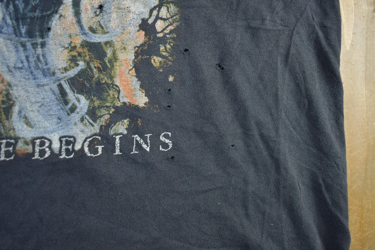 Vintage 2003 Decrepit Birth And Time Begins Band T-Shirt Men's Large from propervintagecanada