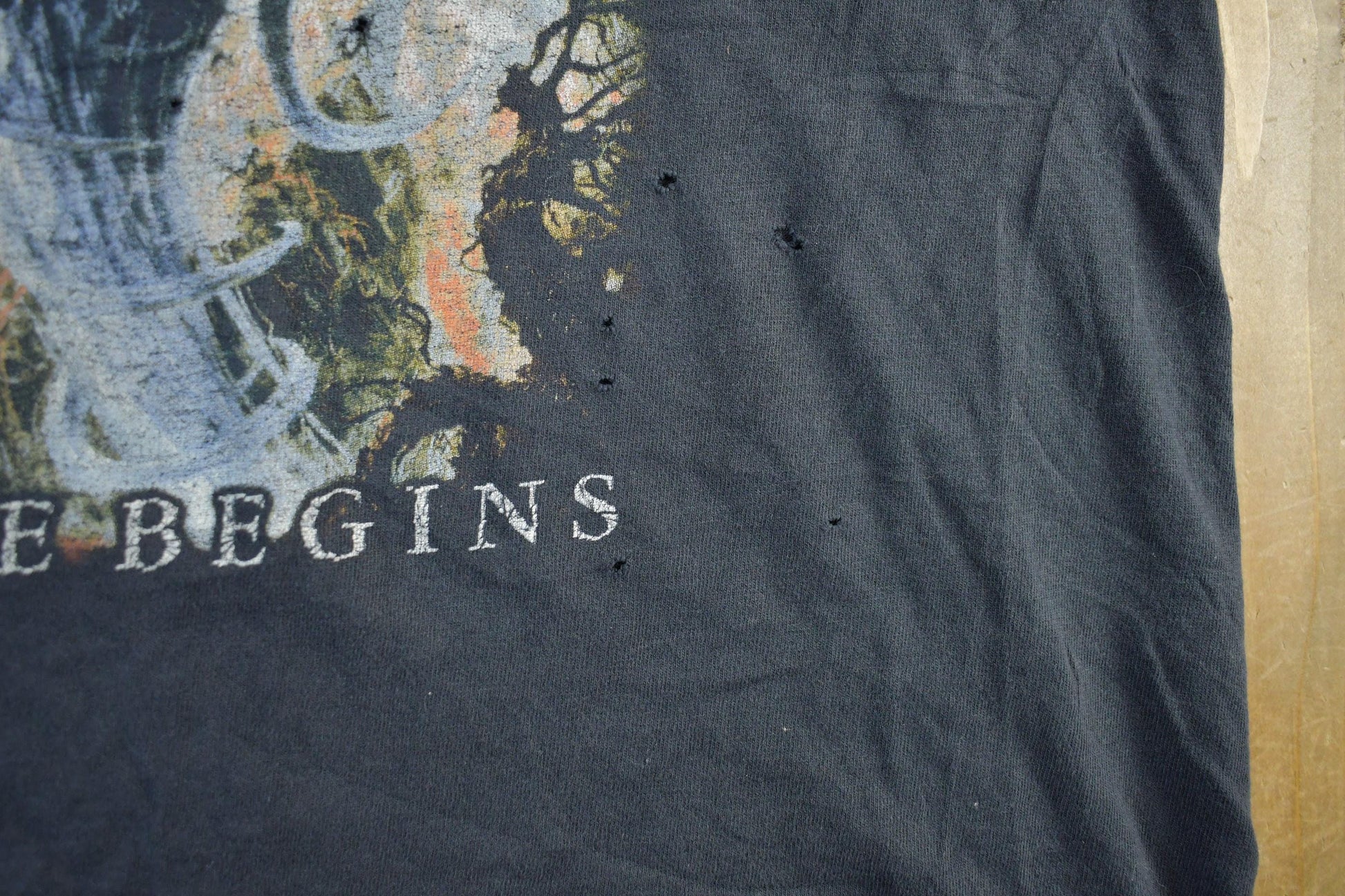 Vintage 2003 Decrepit Birth And Time Begins Band T-Shirt Men's Large from propervintagecanada