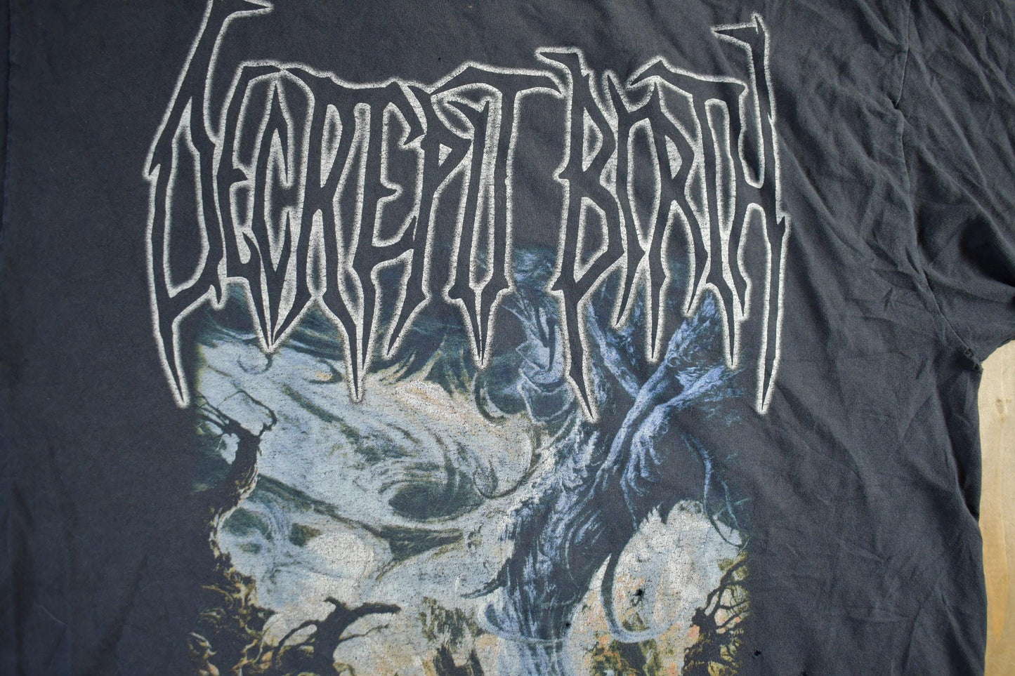 Vintage 2003 Decrepit Birth And Time Begins Band T-Shirt Men's Large from propervintagecanada