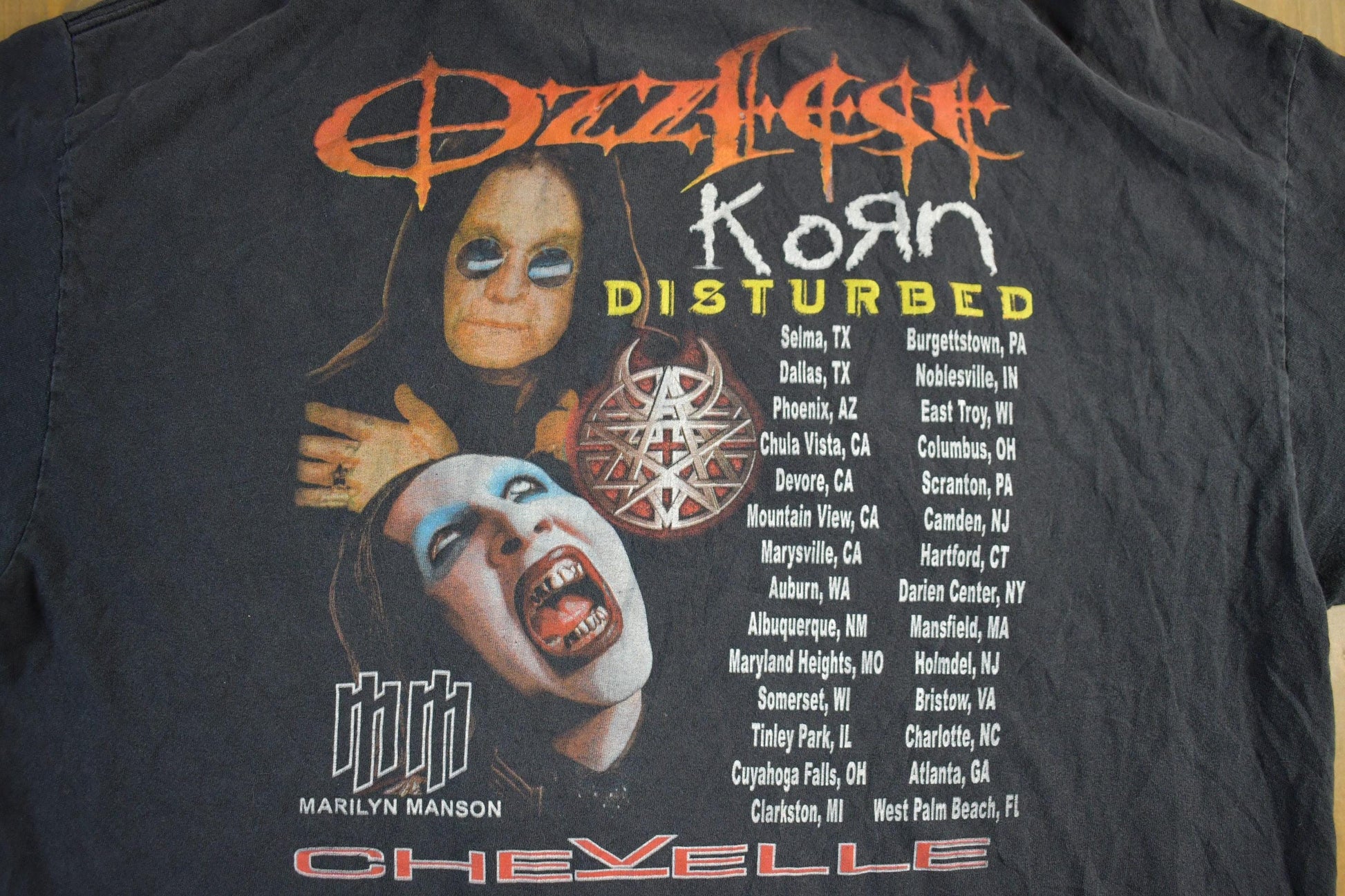 Vintage 2003 Ozzfest Festival Promo T-Shirt Men's XL from propervintagecanada