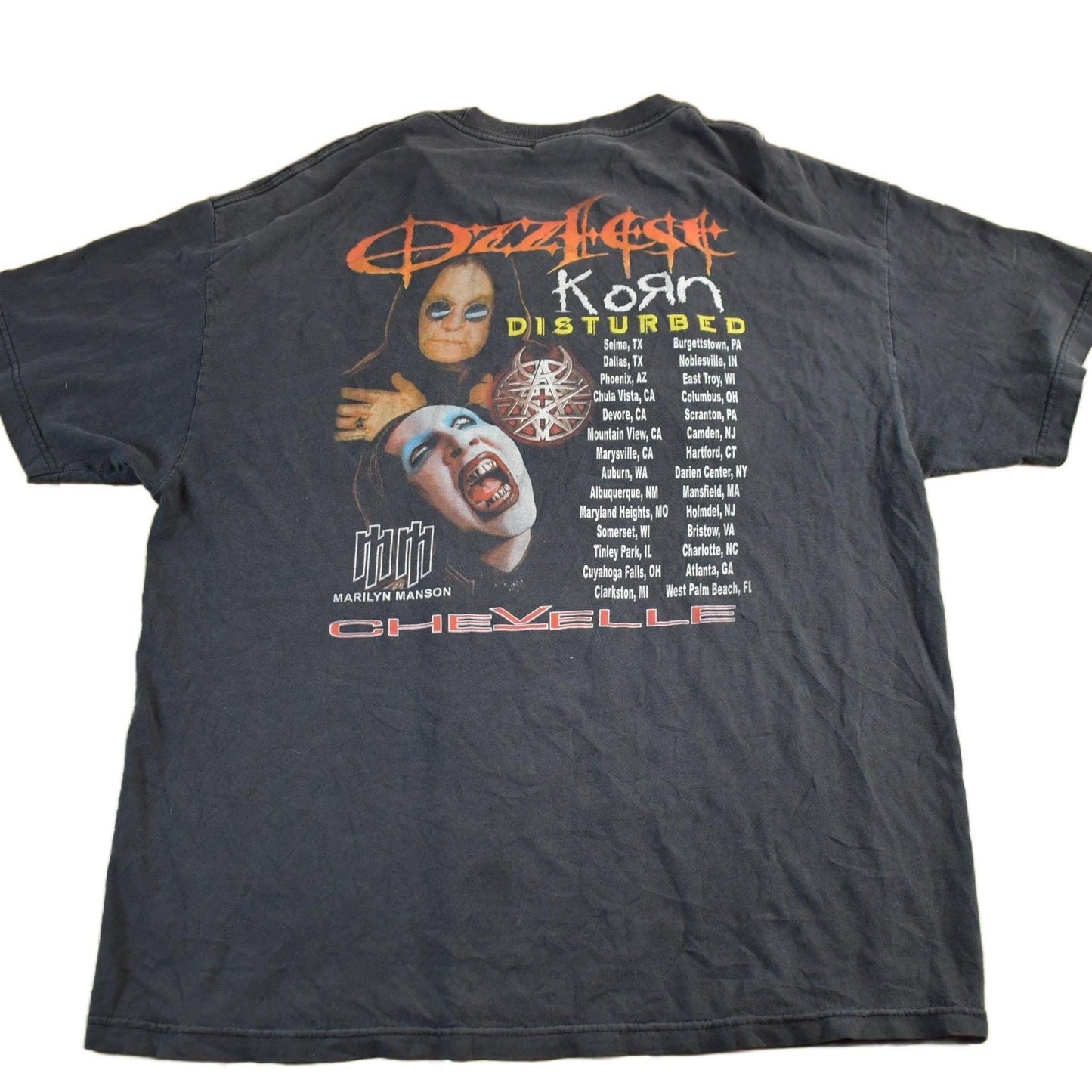 Vintage 2003 Ozzfest Festival Promo T-Shirt Men's XL from propervintagecanada