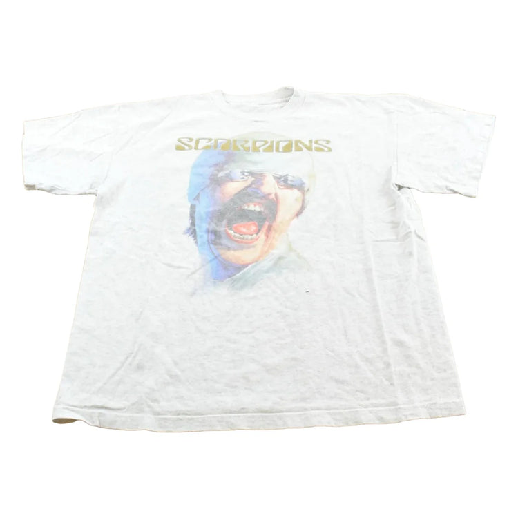 Vintage 2003 Scorpions Double Thunder Tour Promo Band T-shirt Mens XL from propervintagecanada