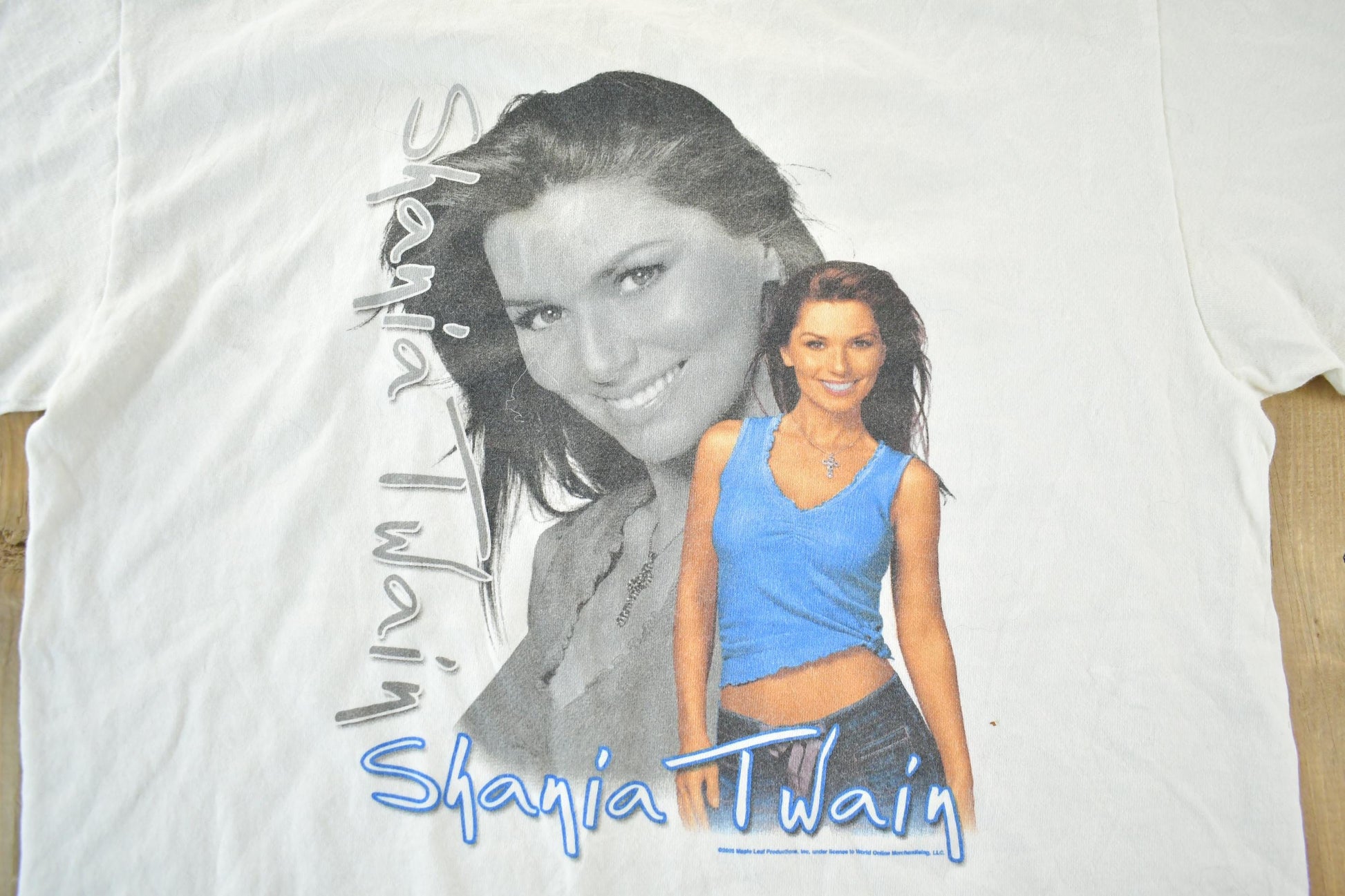 Vintage 2003 Shania Twain Tour Band T-Shirt Men's M from propervintagecanada