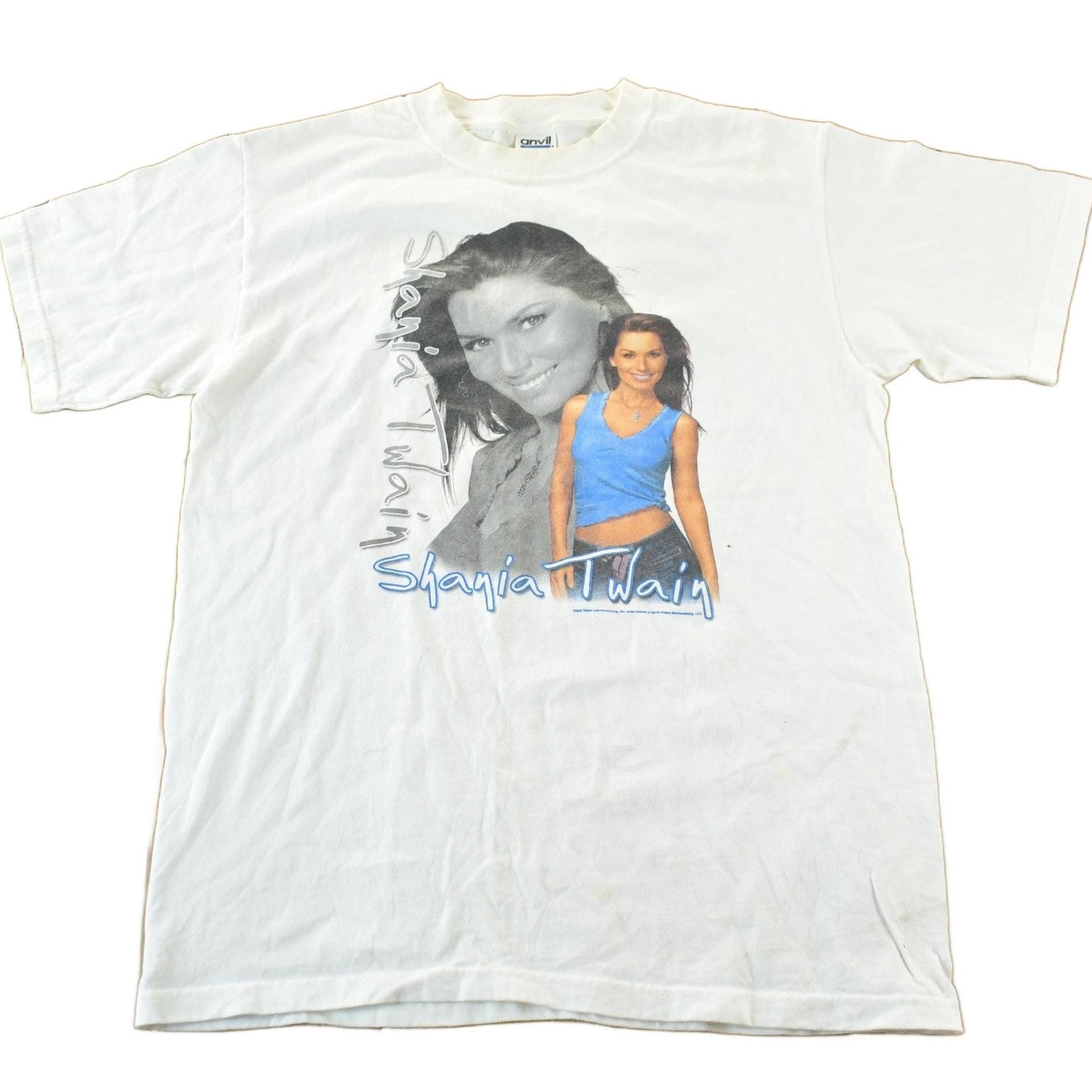 Vintage 2003 Shania Twain Tour Band T-Shirt Men's M from propervintagecanada