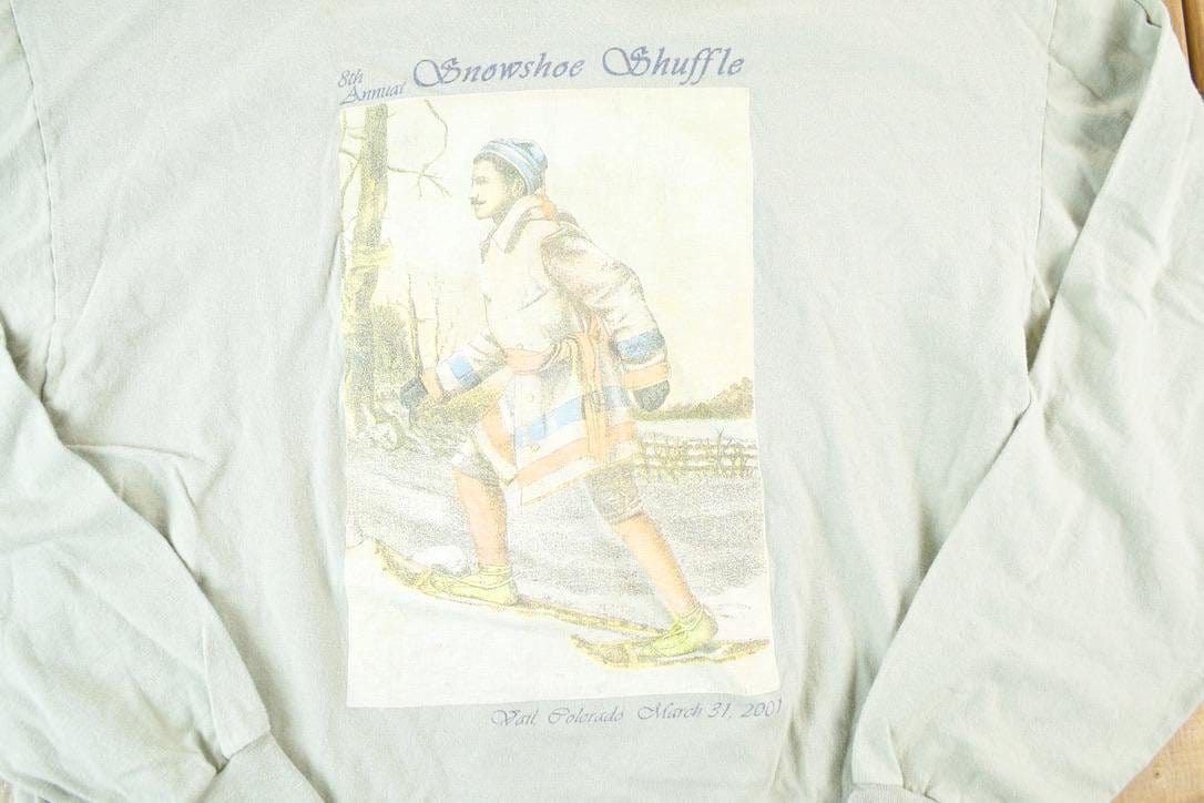 Vintage 2003 Snowshoe Shuffle Souvenir Crewneck Sweatshirt Men's XL from propervintagecanada