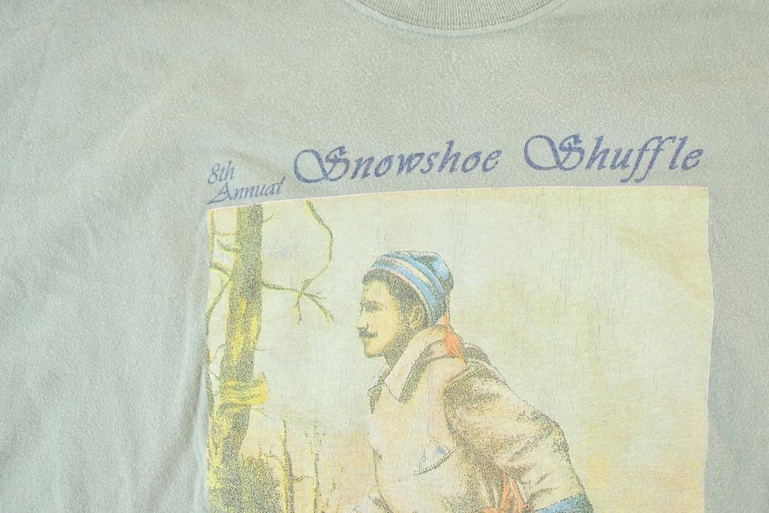 Vintage 2003 Snowshoe Shuffle Souvenir Crewneck Sweatshirt Men's XL from propervintagecanada