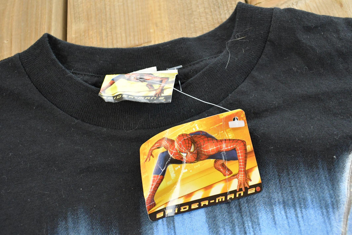 Vintage 2004 Deadstock Spiderman 2 Souvenir Movie Graphic Print T-Shirt Mens S from propervintagecanada