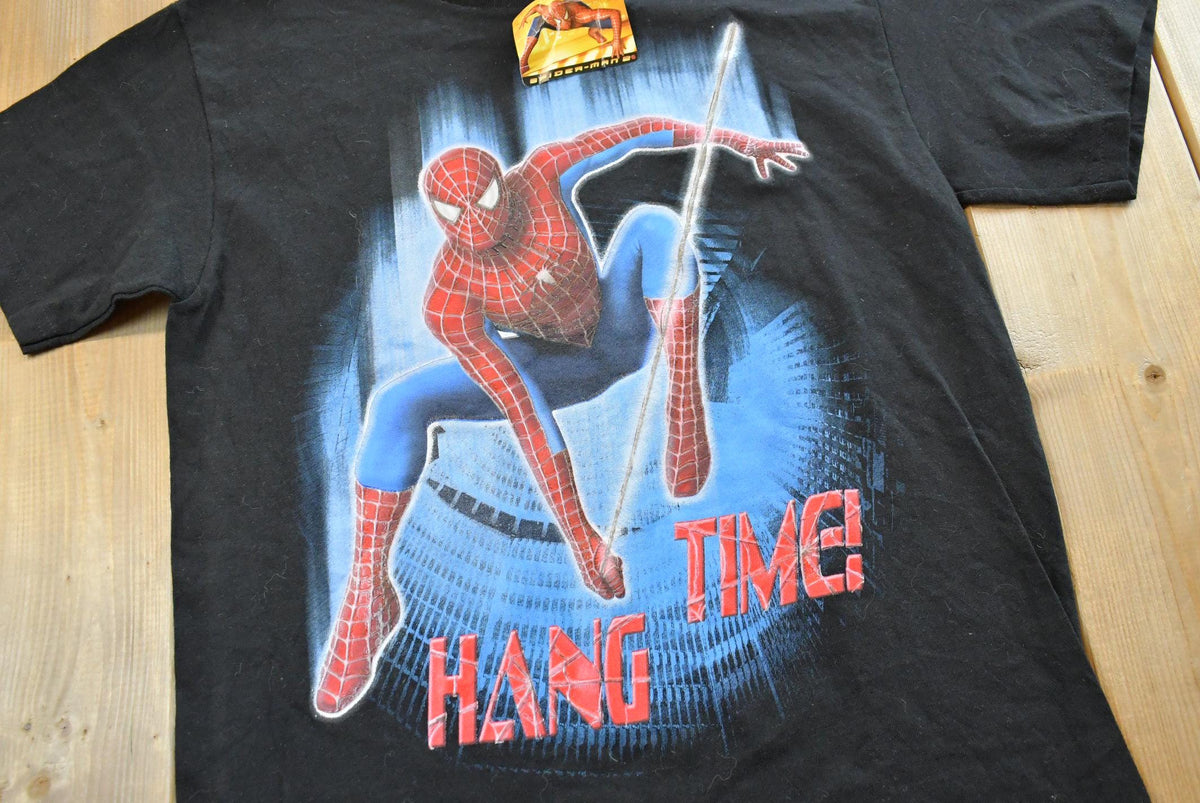Vintage 2004 Deadstock Spiderman 2 Souvenir Movie Graphic Print T-Shirt Mens S from propervintagecanada
