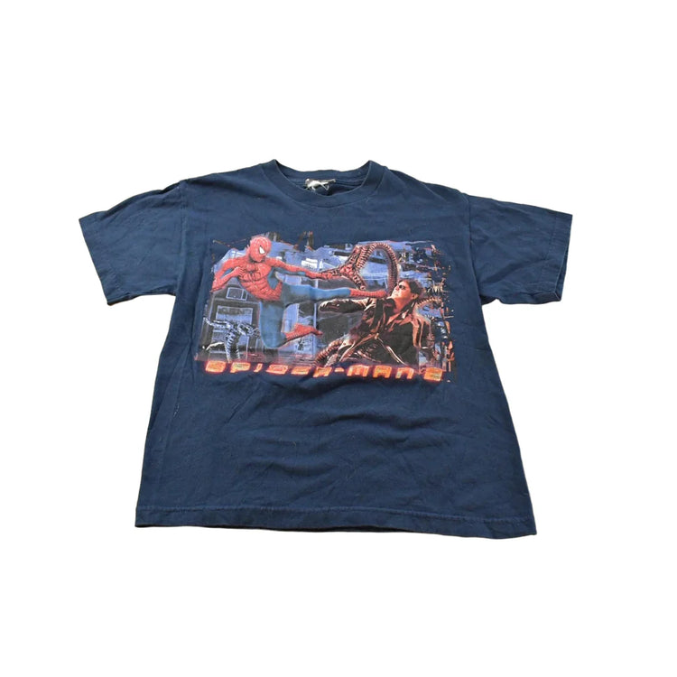 Vintage 2004 Spiderman 2 Marvel Movie Promo T-Shirt Youth S-M from propervintagecanada